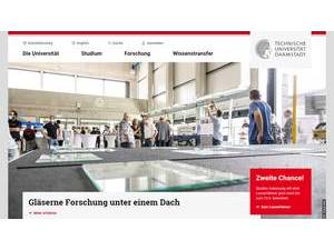 Technische Universität Darmstadt's official website homepage screenshot
