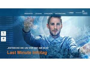 Technische Universität Ilmenau's official website homepage screenshot