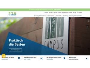 Technischen Hochschule Bingen's official website homepage screenshot