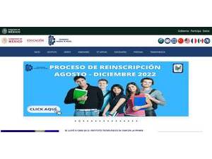 Technological Institute of Cancún's official website homepage screenshot
