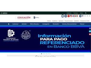 Technological Institute of Cerro Azul's official website homepage screenshot