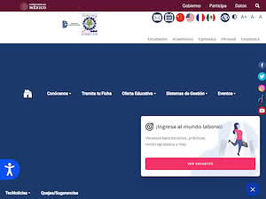 Technological Institute of Comitán's official website homepage screenshot