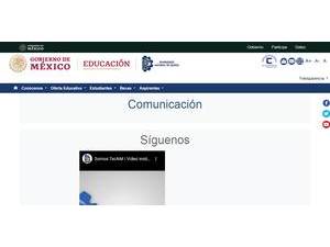 Technological Institute of Costa Grande's official website homepage screenshot
