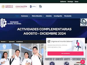 Technological Institute of Huimanguillo's official website homepage screenshot