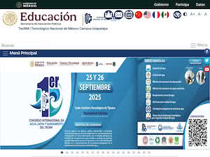 Technological Institute of Iztapalapa's official website homepage screenshot