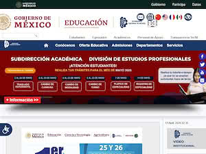 Technological Institute of Nuevo Leon's official website homepage screenshot