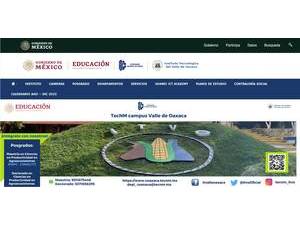 Technological Institute of Oaxaca Valley's official website homepage screenshot
