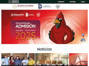 Technological Institute of Tehuacán's official website homepage screenshot