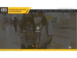Technological Institute of the Philippines's official website homepage screenshot