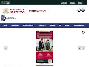 Technological Institute of the South of Nayarit's official website homepage screenshot