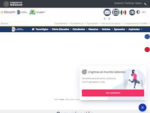 Technological Institute of Tlajomulco's official website homepage screenshot