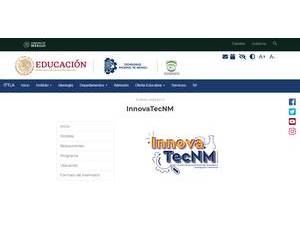 Technological Institute of Tlalnepantla's official website homepage screenshot