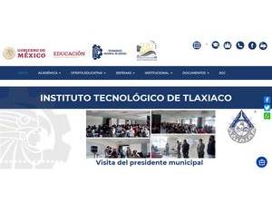 Technological Institute of Tlaxiaco's official website homepage screenshot
