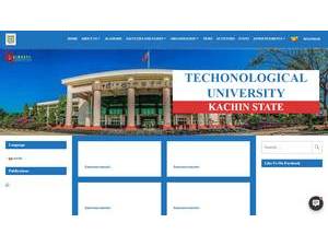 Technological University, Banmaw's official website homepage screenshot