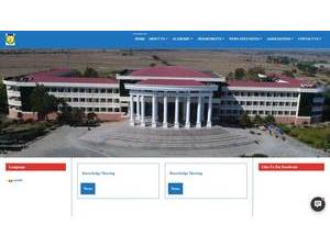 Technological University, Kalay's official website homepage screenshot