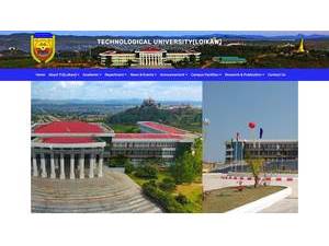 Technological University, Loikaw's official website homepage screenshot