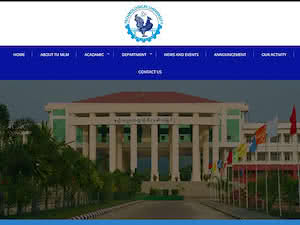 Technological University, Mawlamyine's official website homepage screenshot