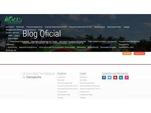 Technological University of Campeche's official website homepage screenshot