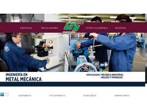 Technological University of Huejotzingo's official website homepage screenshot