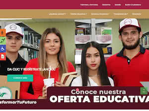 Technological University of La Huasteca Hidalguense's official website homepage screenshot