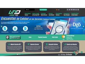 Technological University of La Laguna Durango's official website homepage screenshot