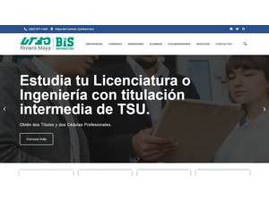 Technological University of La Riviera Maya's official website homepage screenshot