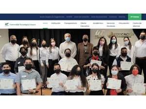 Technological University of Linares's official website homepage screenshot