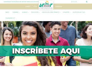 Technological University of the Bicentennial of Mar de Tamaulipas's official website homepage screenshot