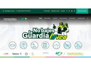 Technological University of the Central Valley of Oaxaca's official website homepage screenshot