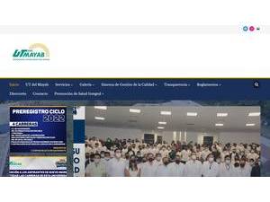 Technological University of the Mayab's official website homepage screenshot