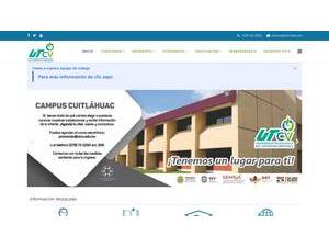 Technological University of the Veracruz Center's official website homepage screenshot