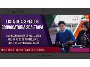 Technological University of Tlaxcala's official website homepage screenshot