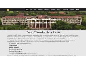 Technological University, Pathein's official website homepage screenshot