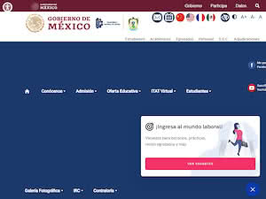 TecNM Campus Altiplano de Tlaxcala's official website homepage screenshot