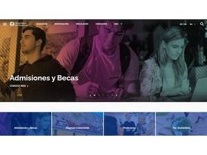 Tecnológico de Monterrey's official website homepage screenshot