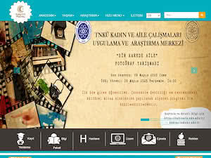 Tekirdağ Namik Kemal Üniversitesi's official website homepage screenshot