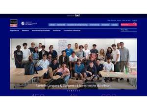 Télécom Paris's official website homepage screenshot