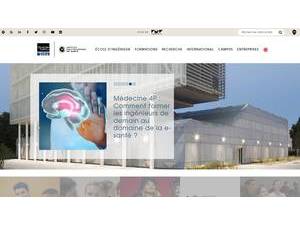 Télécom SudParis's official website homepage screenshot