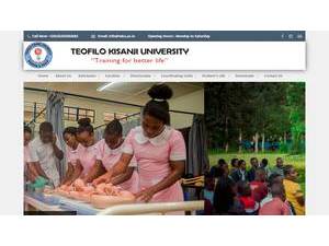 Teofilo Kisanji University's official website homepage screenshot
