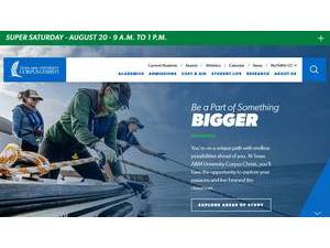Texas A&M University-Corpus Christi's official website homepage screenshot