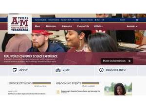 Texas A&M University-Texarkana's official website homepage screenshot