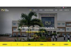 Texila American University, Guyana's official website homepage screenshot