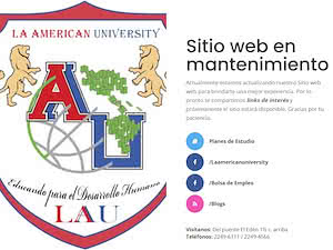 The American University's official website homepage screenshot
