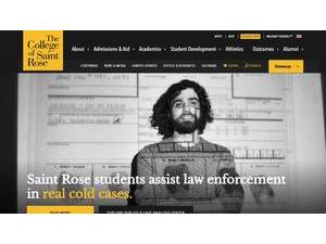 The College of Saint Rose's official website homepage screenshot