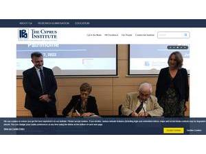 The Cyprus Institute's official website homepage screenshot