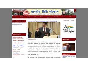 The Indian Law Institute's official website homepage screenshot