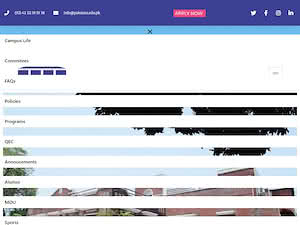 The Institute of Management Sciences's official website homepage screenshot