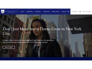 The King's College's official website homepage screenshot