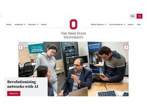The Ohio State University's official website homepage screenshot