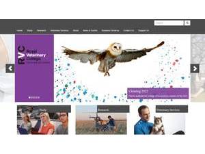 The Royal Veterinary College University of London's official website homepage screenshot
